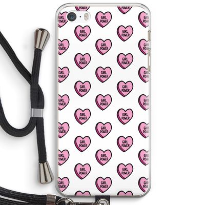 GIRL POWER: iPhone 5 / 5S / SE Transparant Hoesje met koord