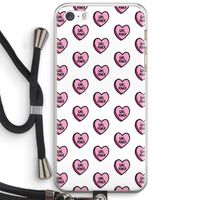 GIRL POWER: iPhone 5 / 5S / SE Transparant Hoesje met koord