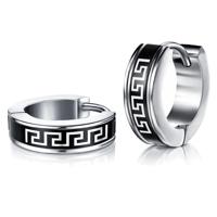 Heren oorringen edelstaal Greek