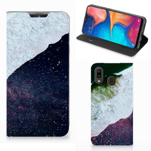 Samsung Galaxy A30 Stand Case Sea in Space