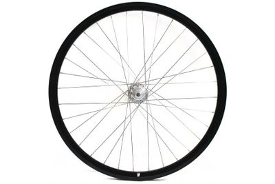 Weinmann DP18 Fixed Gear Achterwiel - Zwart Zilver Weinmann DP18 Fixed Gear Achterwiel - Zwart Zilver