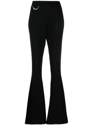 DSQUARED2 pantalon évasé à détail de chaîne - Noir