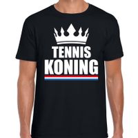 Tennis koning t-shirt zwart heren - Sport / hobby shirts