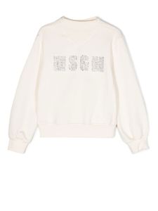 MSGM Kids sweat à logo - Tons neutres