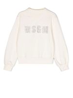 MSGM Kids sweat à logo - Tons neutres