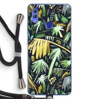 Tropical Palms Dark: Honor Note 10 Transparant Hoesje met koord