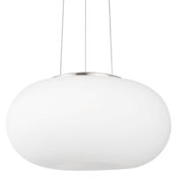 Eglo Design Hanglamp Optica 35cm nikkel met wit 86814