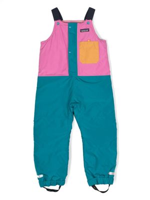 Patagonia Kids salopette à empiècements contrastants - Rose