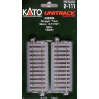 H0 Kato Unitrack 2-111 Rechte rails 94 mm 2 stuk(s) - thumbnail