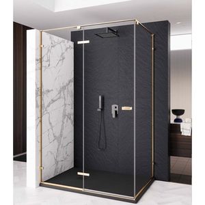 Zijwand Lacus S. Pietro 90x200 cm Aluminium Profiel Goud Lacus