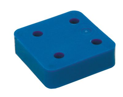Drukplaat zonder sleuf blauw 20 70x70 KS