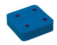 Drukplaat zonder sleuf blauw 20 70x70 KS