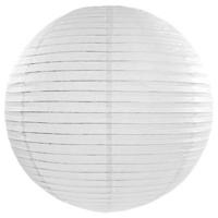 Luxe bol feest lampion - wit - dia 50 cm - papier