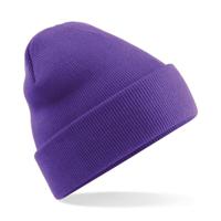 Beechfield basic winter muts/beanie - paars - acryl - volwassenen - Winter Essentials/accessoi - thumbnail