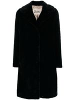 Herno single-breasted faux-fur coat - Noir