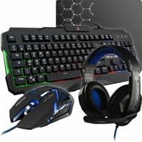 Toetsenbord en muis The G-Lab Combo Argon AZERTY Zwart Frans AZERTY