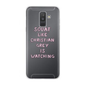 Christian Grey: Samsung Galaxy A6 Plus (2018) Transparant Hoesje