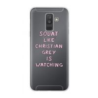 Christian Grey: Samsung Galaxy A6 Plus (2018) Transparant Hoesje