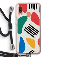 Illustratieve pop 1: Samsung Galaxy A20e Transparant Hoesje met koord