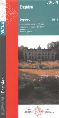 Wandelkaart - Topografische kaart 38/3-4 Enghien - Edingen | NGI - Nationaal Geografisch Instituut