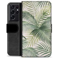 Samsung Galaxy S21 Ultra 5G Premium Portemonnee Hoesje - Tropic