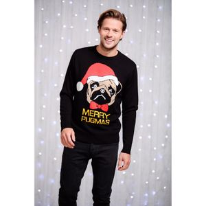 Foute heren kersttrui Merry Pugmas One size  -