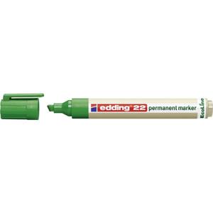 Edding edding 22 permanent marker EcoLine 4-22004 Permanent marker Groen Watervast: Ja