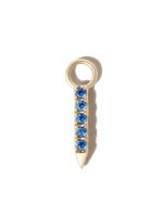 MARIA TASH pendentif Eternity Bar en or blanc 18ct serti de saphirs et de diamants - thumbnail