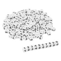 Colorations - nummer kralen, 7mm, 300st.