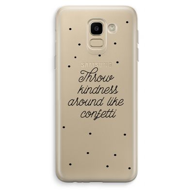 Confetti: Samsung Galaxy J6 (2018) Transparant Hoesje