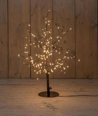 Boom 240led flash classic warm ip44 trafo hoogte 60 cm zwart - Annas collection
