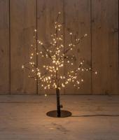 Boom 240led flash classic warm ip44 trafo hoogte 60 cm zwart - Annas collection