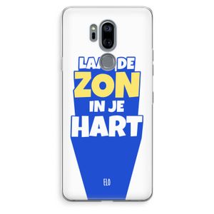 Laat de zon in je hart: LG G7 Thinq Transparant Hoesje