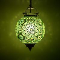 Hanglamp bol Roya groen in 2 maten