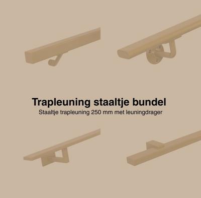 Trapleuning staaltjes bundel goud - per stuk Trapleuning staaltjes bundel goud - per stuk
