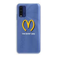 I'm lovin' you: Xiaomi Redmi 9T Transparant Hoesje