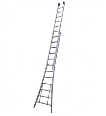 Little jumbo Opsteekladder PRO 2x18 met toprollen 4,75/8,50m - 1250300218