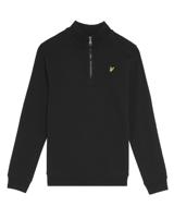 Lyle & Scott winter sweater jongens - zwart - 1/4 rits