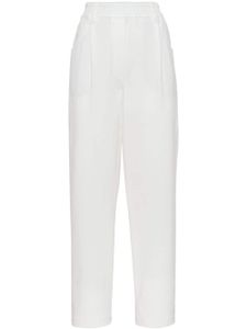 Brunello Cucinelli pantalon fuselé à coupe courte - Blanc