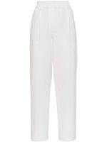 Brunello Cucinelli pantalon fuselé à coupe courte - Blanc