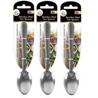 DID Theelepels - 18x - 15 cm - roestvrijstaal - dessertlepels