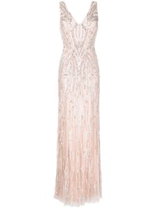 Jenny Packham robe longue Raquel à ornements en cristal - Rose