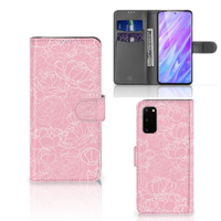 Samsung Galaxy S20 Hoesje White Flowers - thumbnail