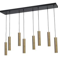 Masterlight Eetkamer hanglampRun 8 antiek koperen pendels - 2381-05-10-130-25-8