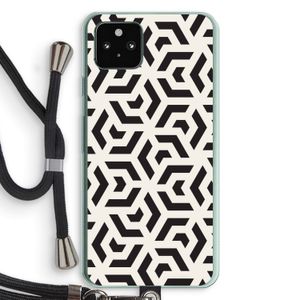 Crazy pattern: Pixel 5a 5G Transparant Hoesje met koord