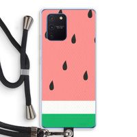 Watermeloen: Samsung Galaxy Note 10 Lite Transparant Hoesje met koord