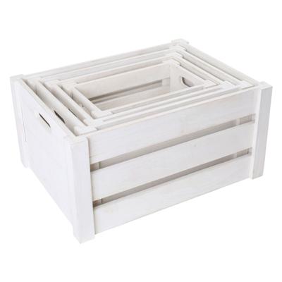 Small Foot houten opbergkistjes, set van 4