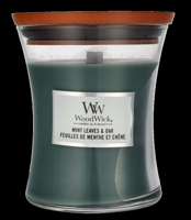 Woodwick Mint Leaves & Oak Medium Hourglass Candle 0