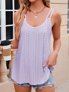 Casual Loose Plain Tank Top