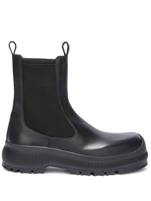 Jil Sander bottines chelsea en cuir - Noir